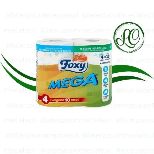 CONFEZIONE CARTAIGIENICA FOXY MEGA 4 ROTOLONI X 7 PZ