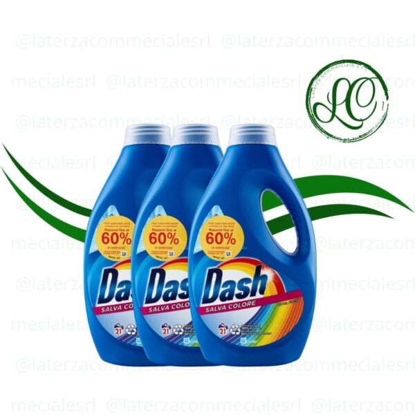 CONFEZIONE DASH COLOR LIQUIDO 21 Lavaggi x 3 Pz da 1050 ml