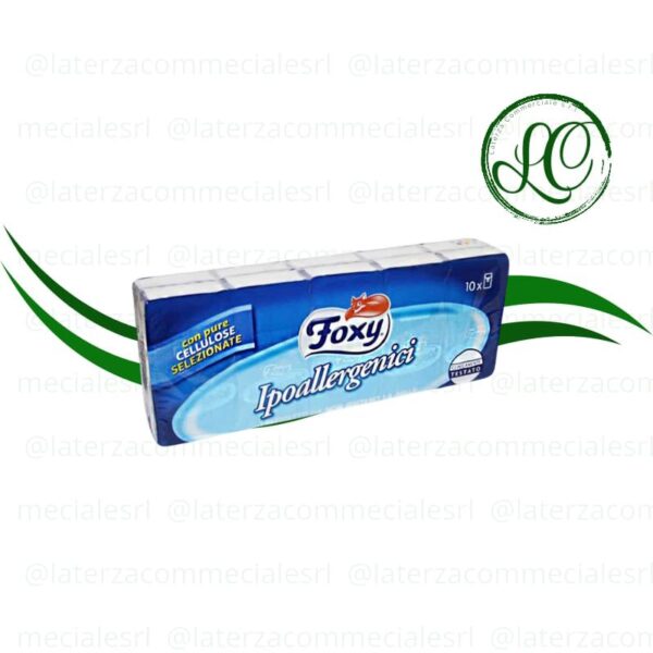 CONFEZIONE FAZZOLETTI FOXY IPOAL da 10 pz x 25 conf