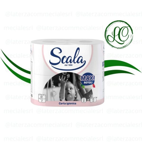 CONFEZIONE SCALA CARTA IGIENICA MAXI 4 ROTOLI x 14 conf