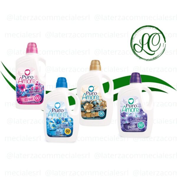 CONFEZIONE SIAL AMMORB PURO AMORE BLU ROSA ORO VIOLA 60 LAV. da 3 LT